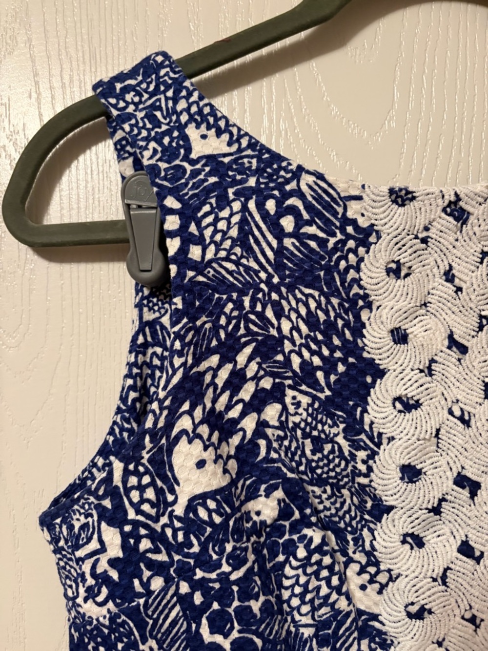 Lilly Pulitzer x Target Fish Print Navy Blue White Upstream Shift Dress Size 4 - Picture 4 of 8